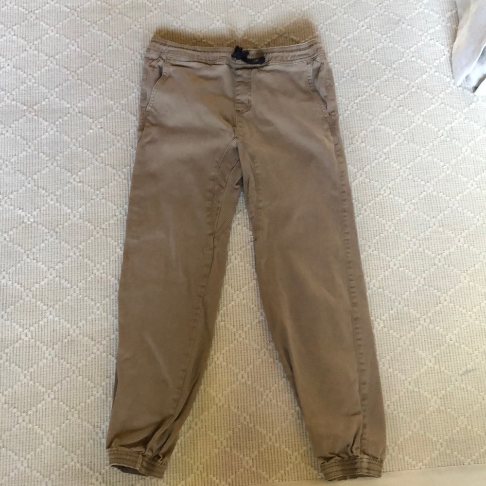 Tan draw string pants